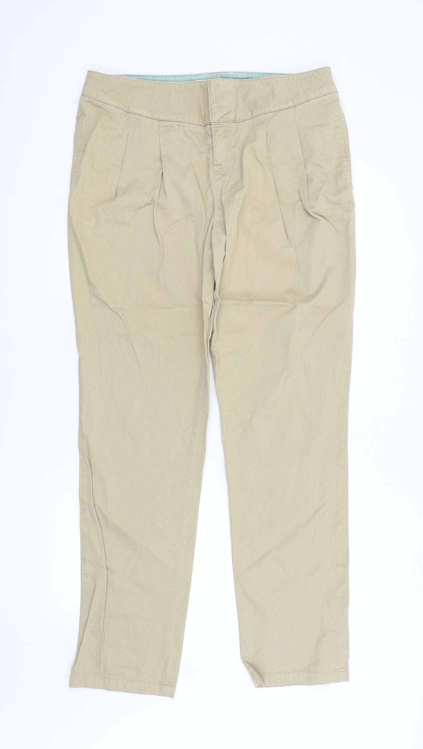 Womens UK Size 14 Preworn Regular Fit  Black Trousers