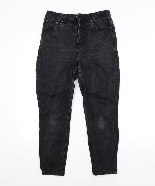 Mens UK Size 28 in Preworn Regular Fit Straight Grey Jeans