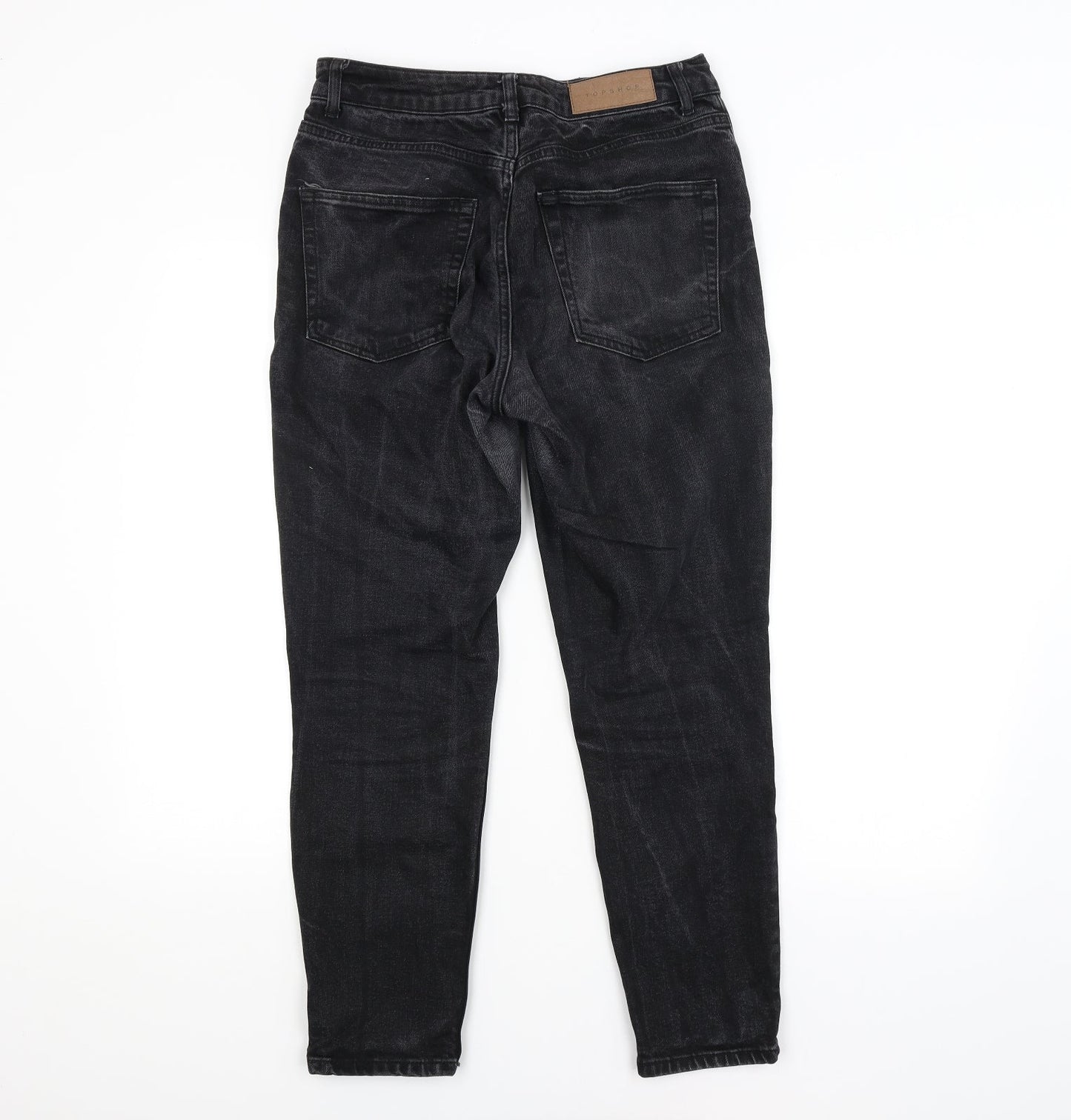 Mens UK Size 28 in Preworn Regular Fit Straight Grey Jeans