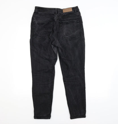Mens UK Size 28 in Preworn Regular Fit Straight Grey Jeans