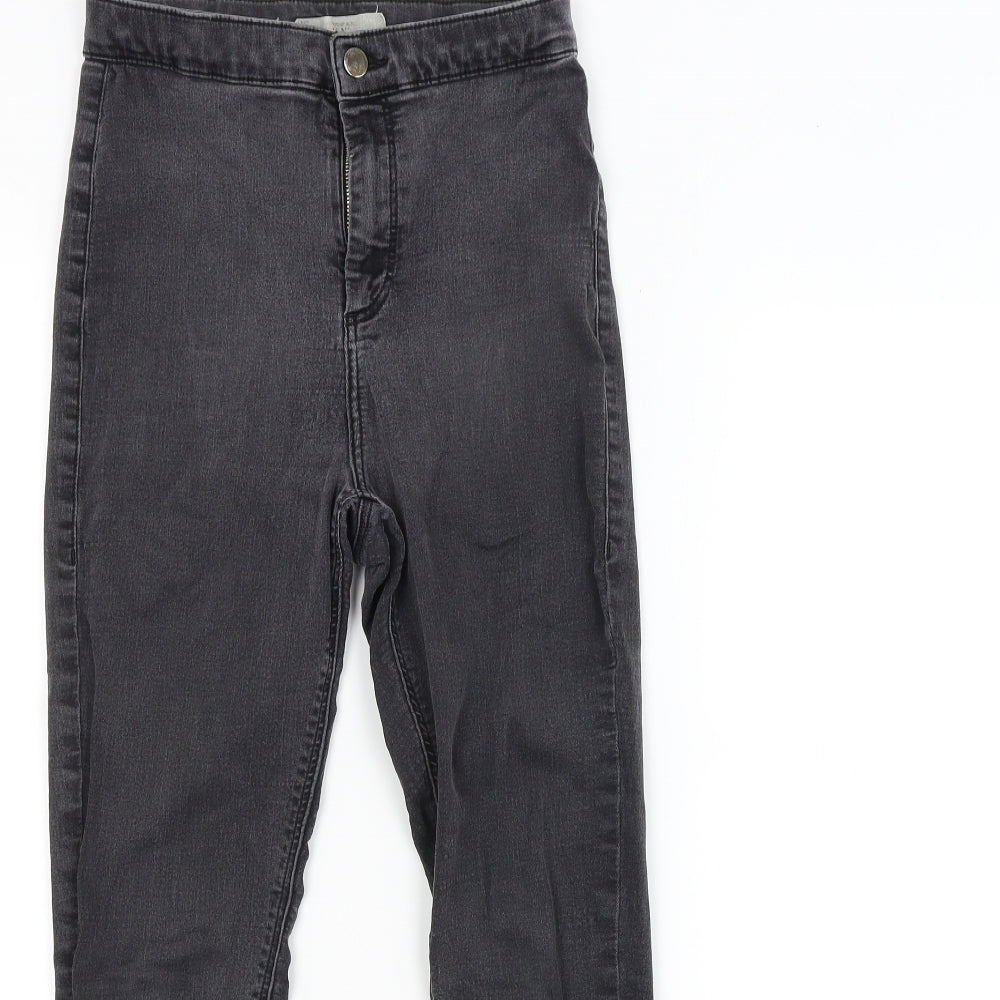 Topshop Womens Grey   Skinny Jeans Size 30 in L30 in
