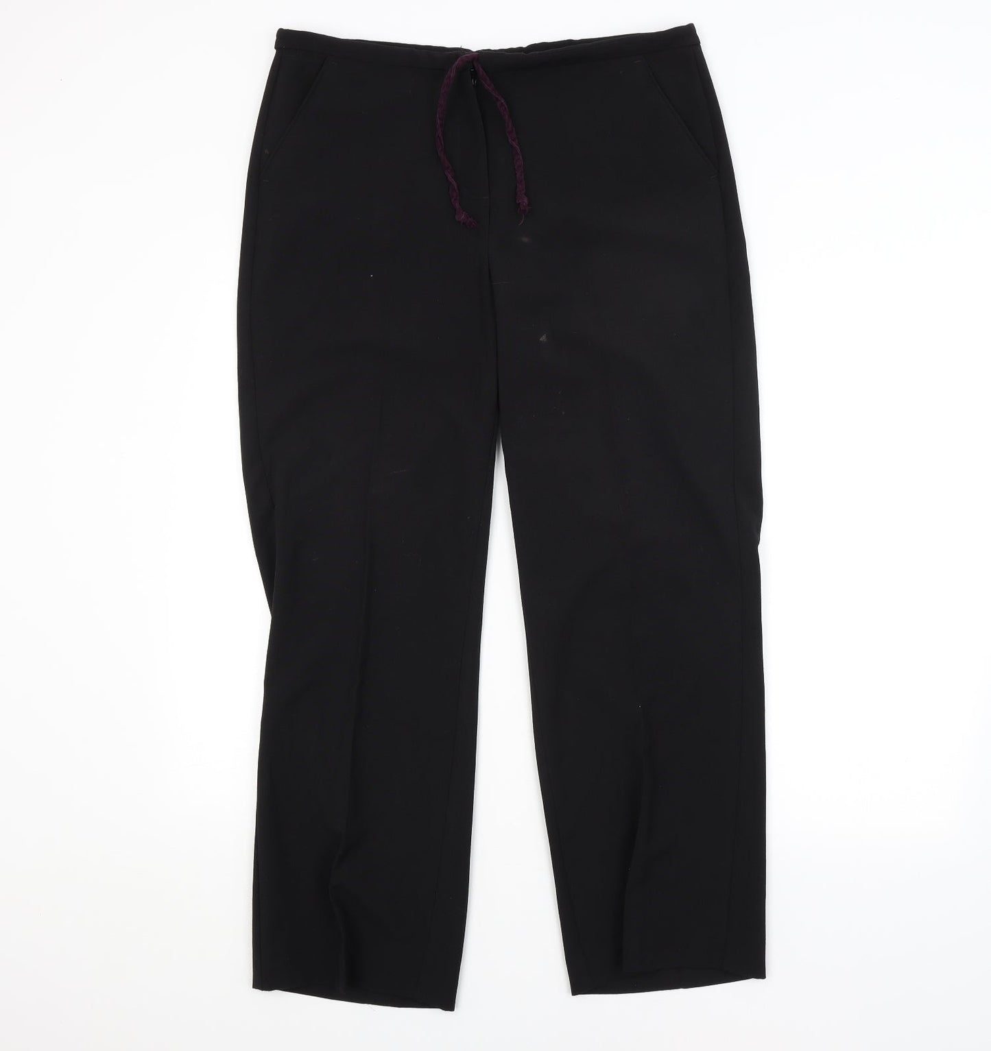Womens UK Size 12 Maine Regular Fit  Black Trousers