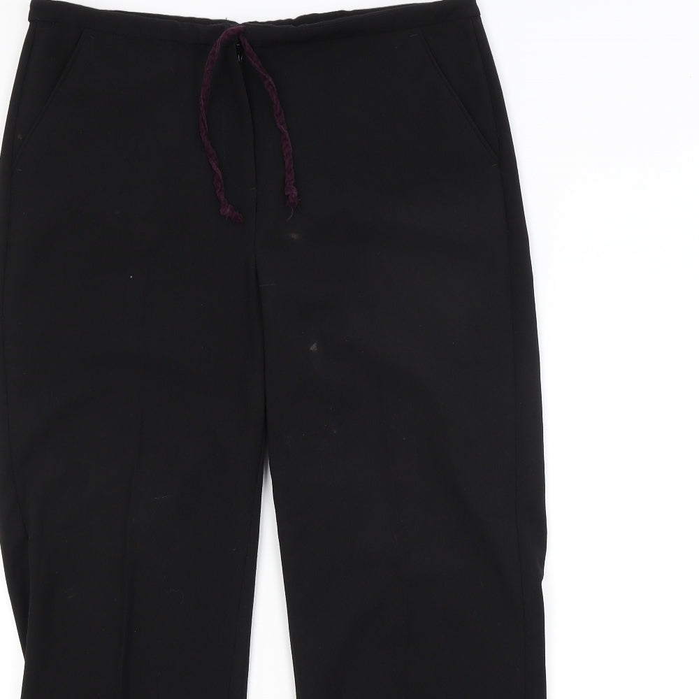 Womens UK Size 12 Maine Regular Fit  Black Trousers