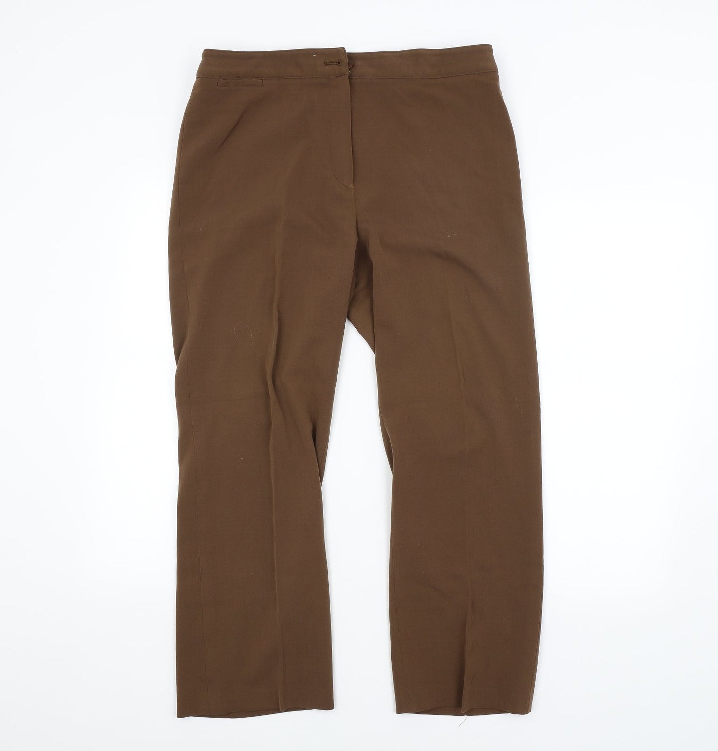 CC Womens Brown   Trousers  Size 14 L25 in