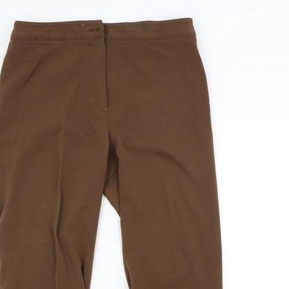 CC Womens Brown   Trousers  Size 14 L25 in
