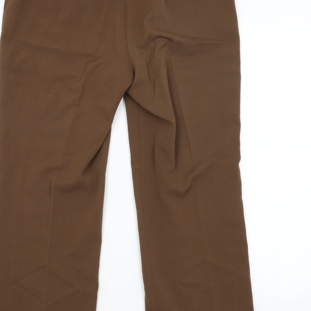 CC Womens Brown   Trousers  Size 14 L25 in