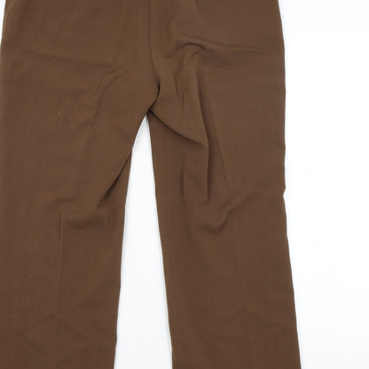 CC Womens Brown   Trousers  Size 14 L25 in