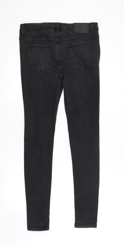 Womens UK Size 32 in Preworn Regular Fit Skinny Black Jeans