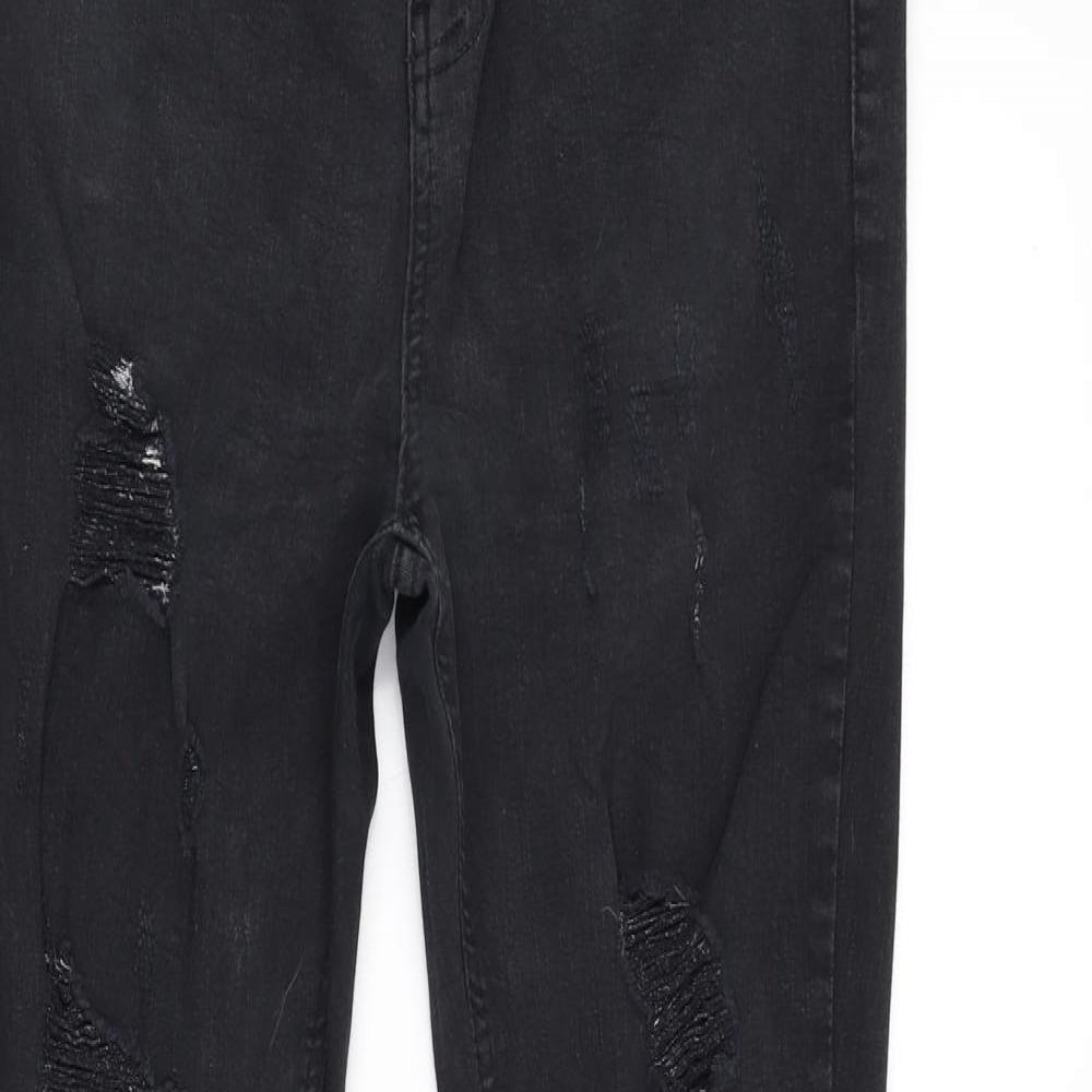 Womens UK Size 32 in Preworn Regular Fit Skinny Black Jeans