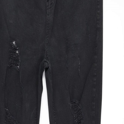 Womens UK Size 32 in Preworn Regular Fit Skinny Black Jeans