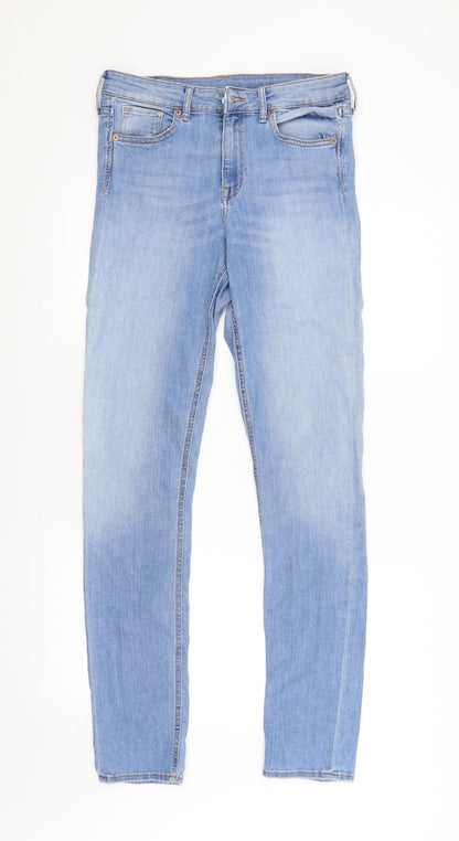 Womens UK Size  H&M Regular Fit Skinny Blue Jeans
