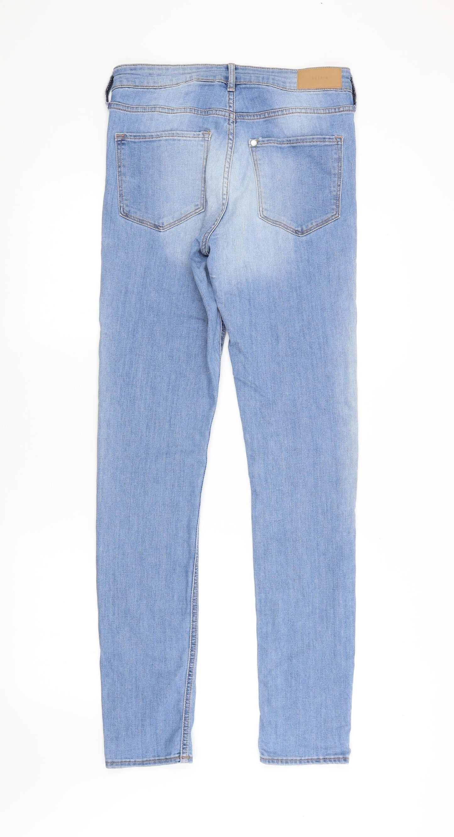 Womens UK Size  H&M Regular Fit Skinny Blue Jeans