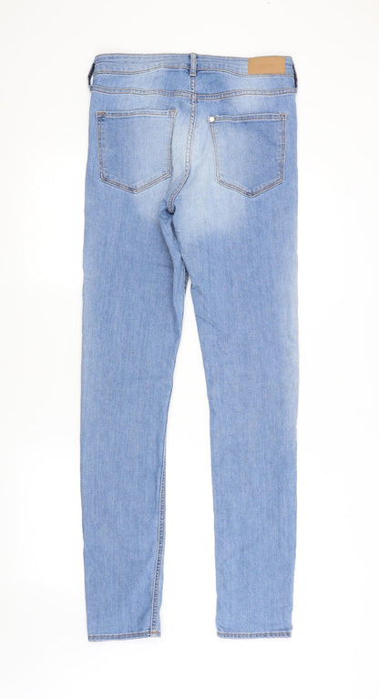 Womens UK Size  H&M Regular Fit Skinny Blue Jeans