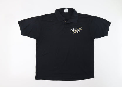 Screen Stars Mens Blue    Polo Size XL  - Aviation