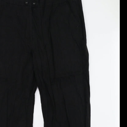 Womens UK Size 16 Papaya Regular Fit  Black Trousers