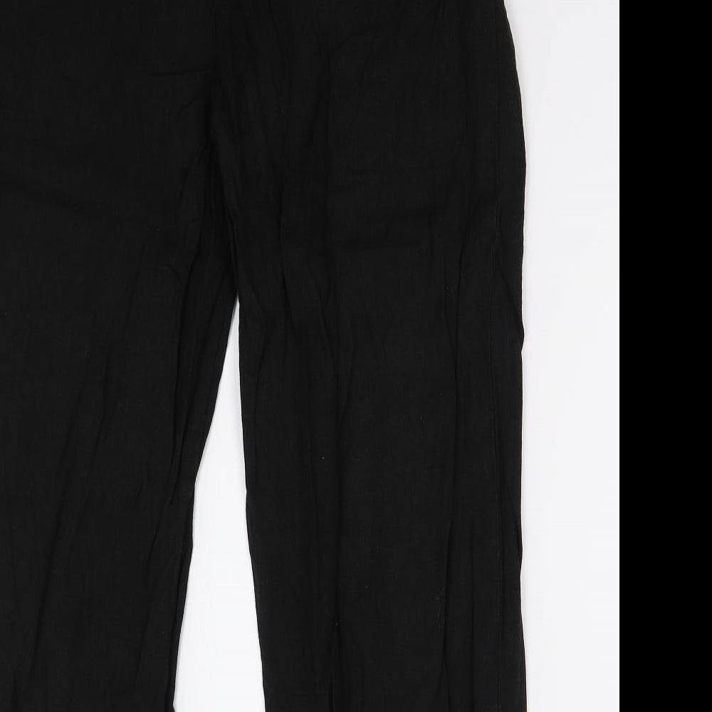 Womens UK Size 16 Papaya Regular Fit  Black Trousers