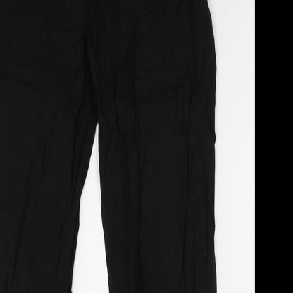 Womens UK Size 16 Papaya Regular Fit  Black Trousers
