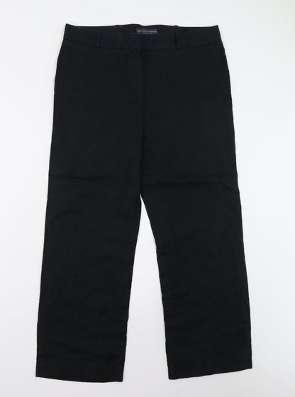 Womens UK Size 14 M&S Regular Fit  Black Trousers