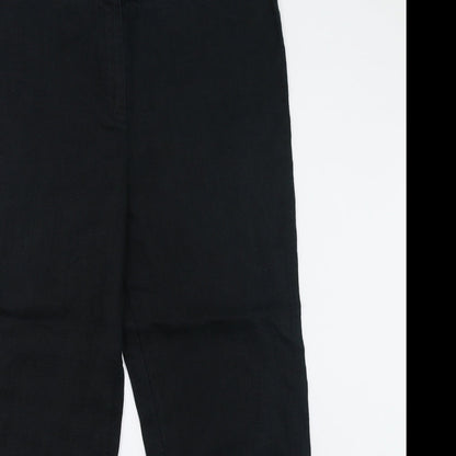Womens UK Size 14 M&S Regular Fit  Black Trousers