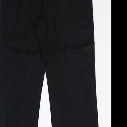 Womens UK Size 14 M&S Regular Fit  Black Trousers