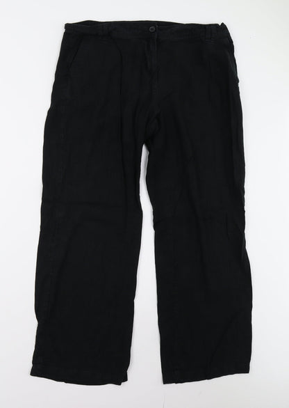 Womens UK Size 16 NEXT Regular Fit  Black Trousers