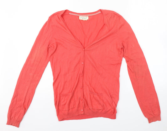 Womens UK Size 10 NEXT Pink Cardigan Jumper