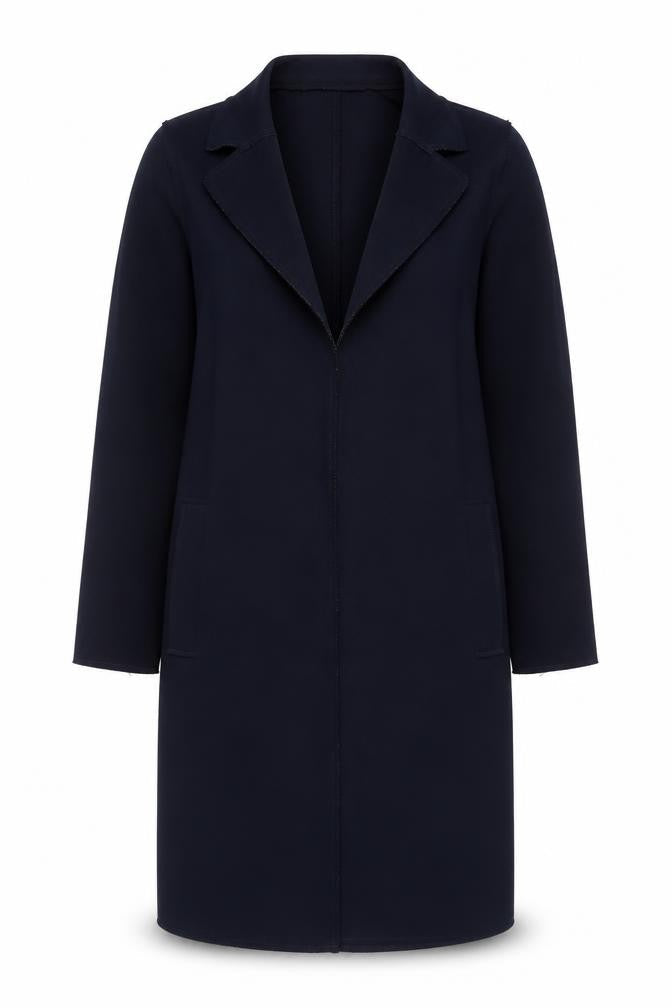 Womens UK Size 8 H&M Blue Overcoat
