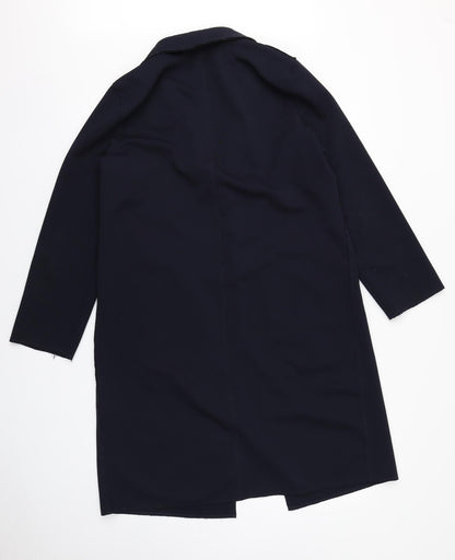 Womens UK Size 8 H&M Blue Overcoat