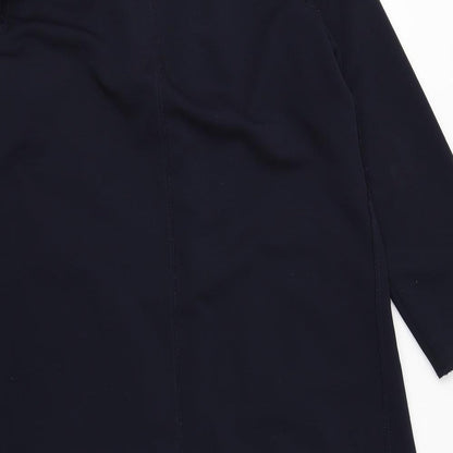 Womens UK Size 8 H&M Blue Overcoat