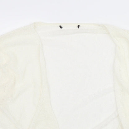 Womens UK Size L Preworn Ivory Cardigan Jumper