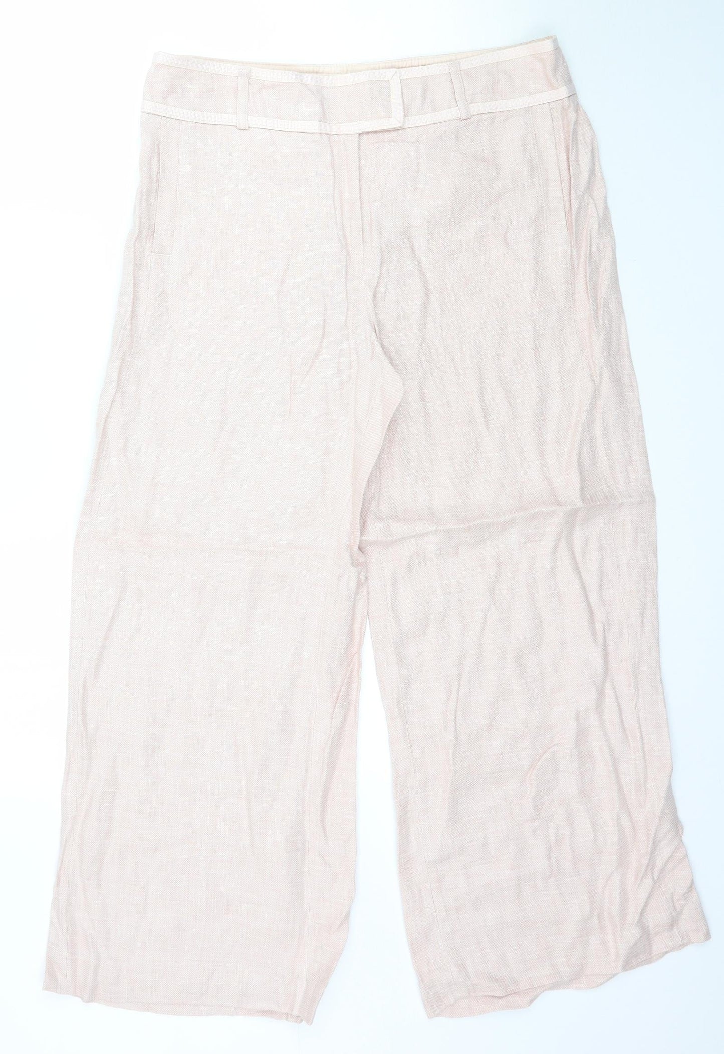 Womens UK Size 14 NEXT Regular Fit  Pink Trousers