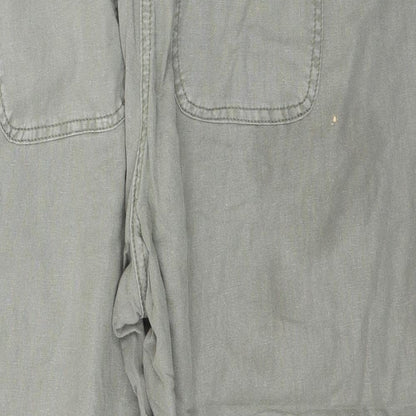 Womens UK Size 14 Dorothy Perkins Regular Fit Capri Green Trousers