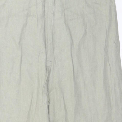 Affinites Womens Gold   Capri Trousers Size 14 L24 in