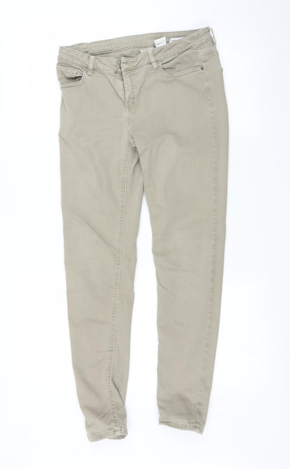 Zara Womens Beige   Skinny Jeans Size 8 L29 in