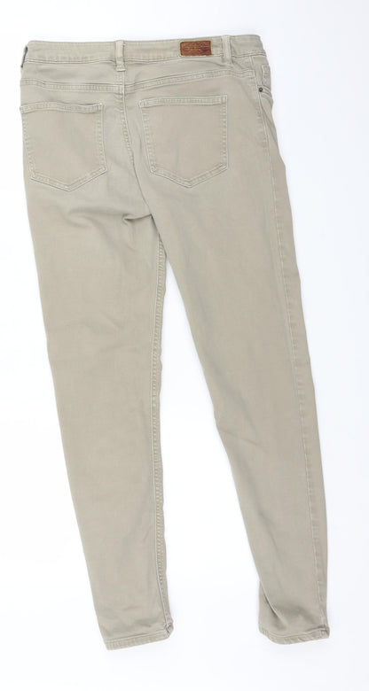 Zara Womens Beige   Skinny Jeans Size 8 L29 in