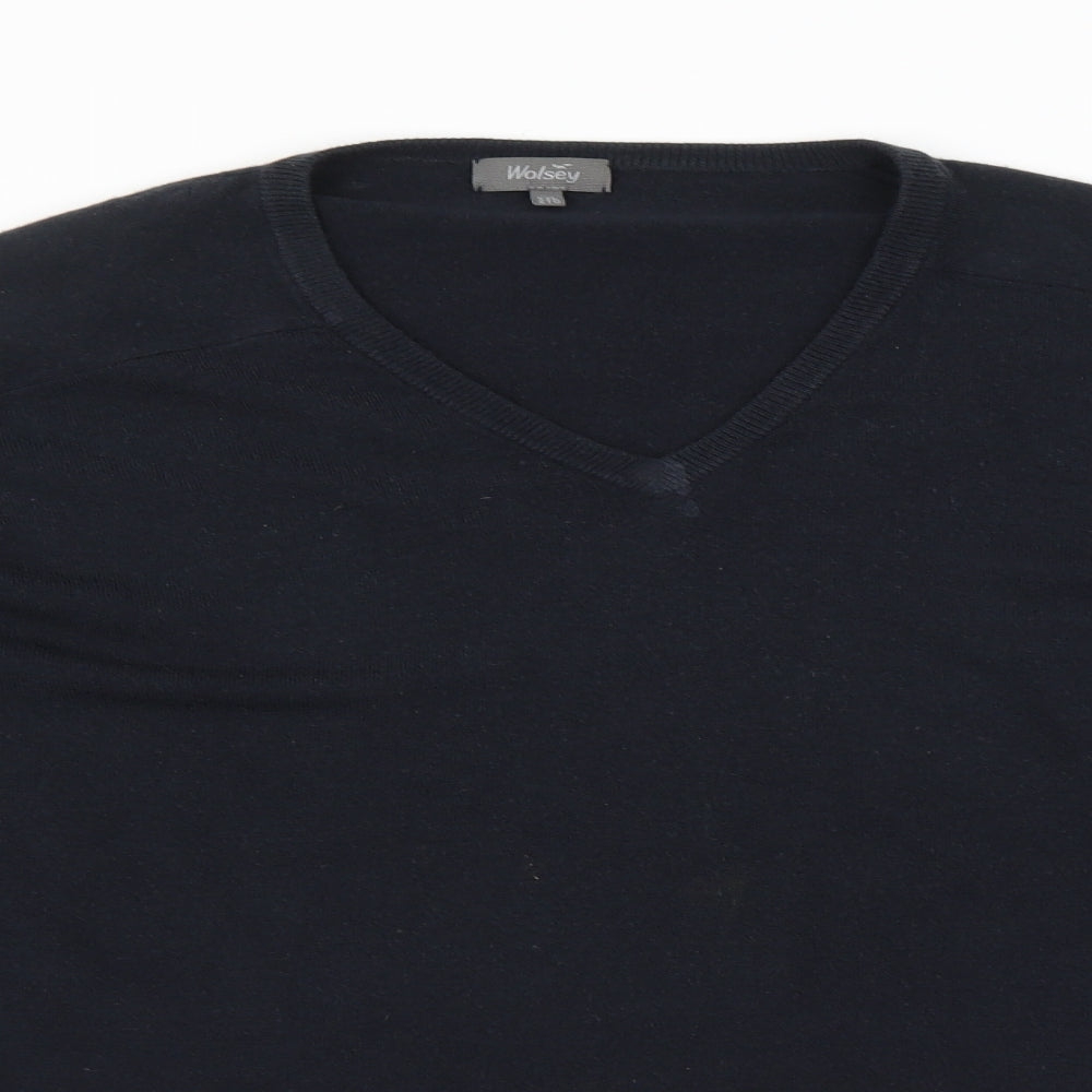 Wolsey Mens Blue   Pullover Sweatshirt Size 2XL