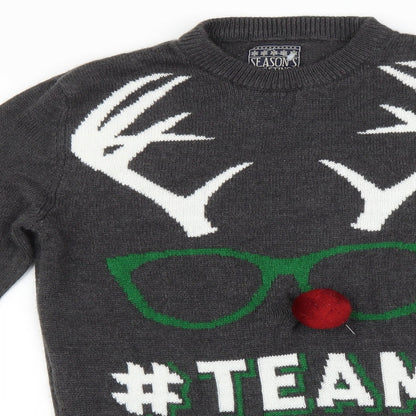Seasons Womens Multicoloured   Pullover Jumper Size S  - Rudolph