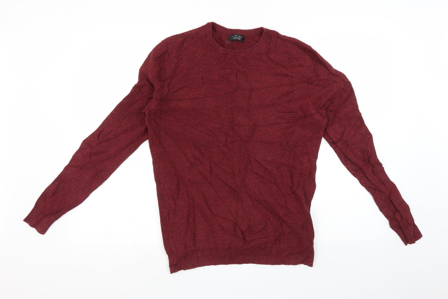 Zara Mens Purple   Pullover Jumper Size M