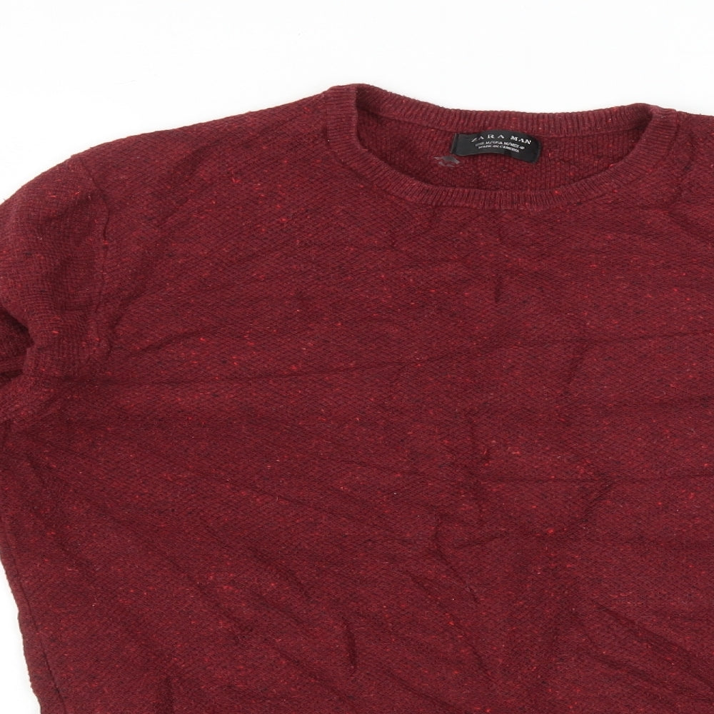 Zara Mens Purple   Pullover Jumper Size M