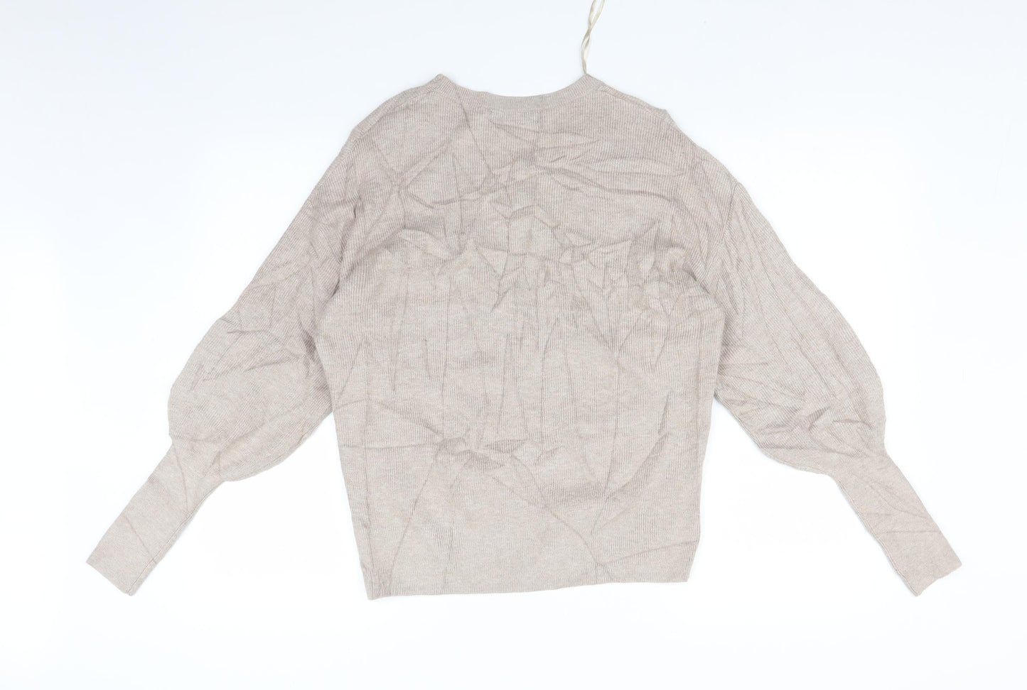 Womens UK Size S Marks and Spencer Beige Pullover Jumper