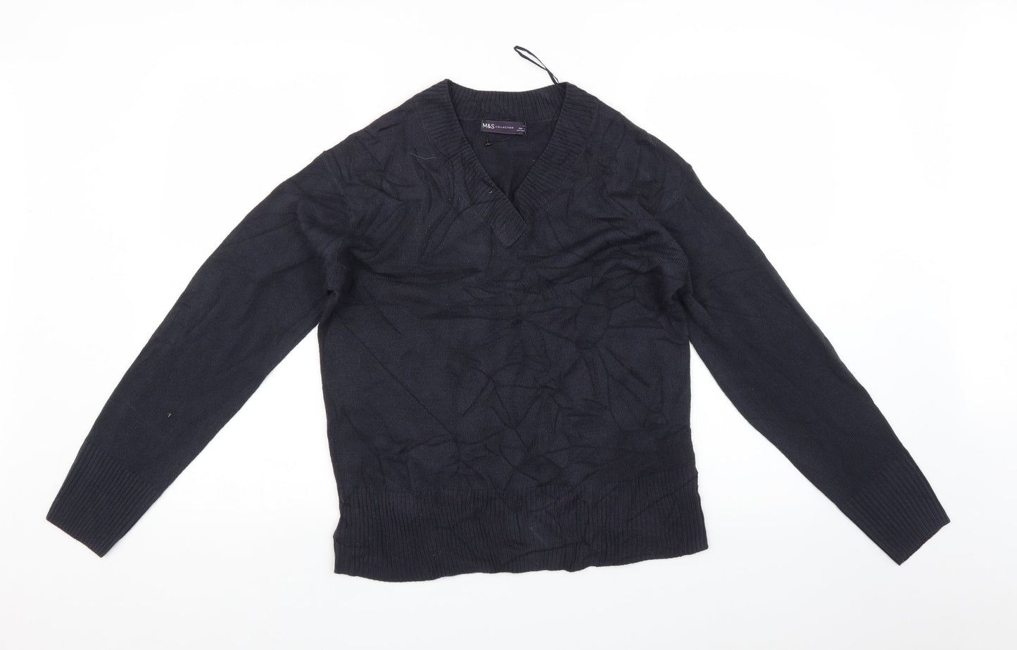 Womens UK Size 12 Marks and Spencer Blue Pullover Jumper