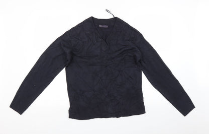 Womens UK Size 12 Marks and Spencer Blue Pullover Jumper