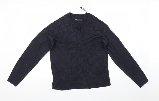 Womens UK Size 12 Marks and Spencer Blue Pullover Jumper