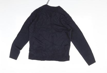 Womens UK Size 12 Marks and Spencer Blue Pullover Jumper