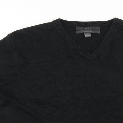 Mens UK Size S Marks and Spencer Black Pullover Sweatshirt