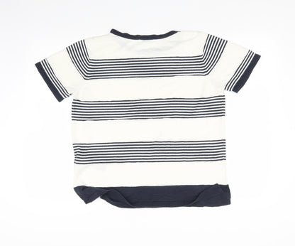 Classic Womens Multicoloured Striped  Pullover Jumper Size 12