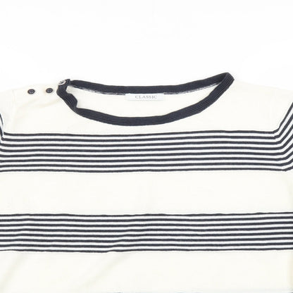 Classic Womens Multicoloured Striped  Pullover Jumper Size 12