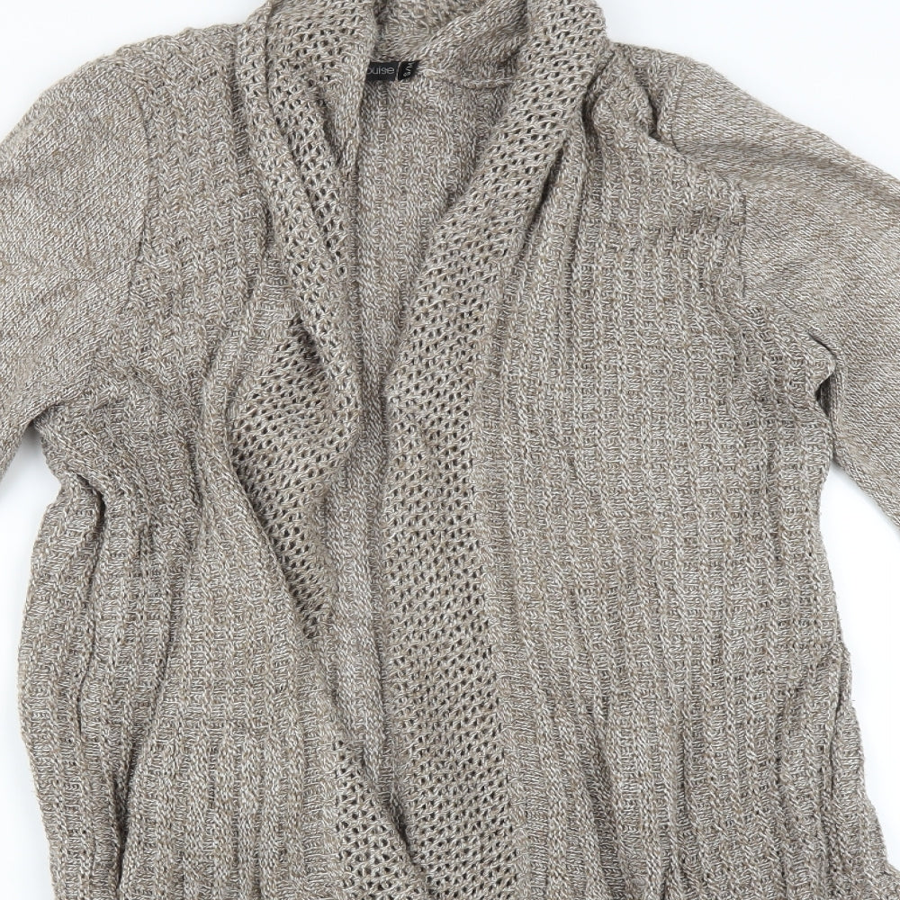 ELLE Womens Brown   Cardigan Jumper Size S
