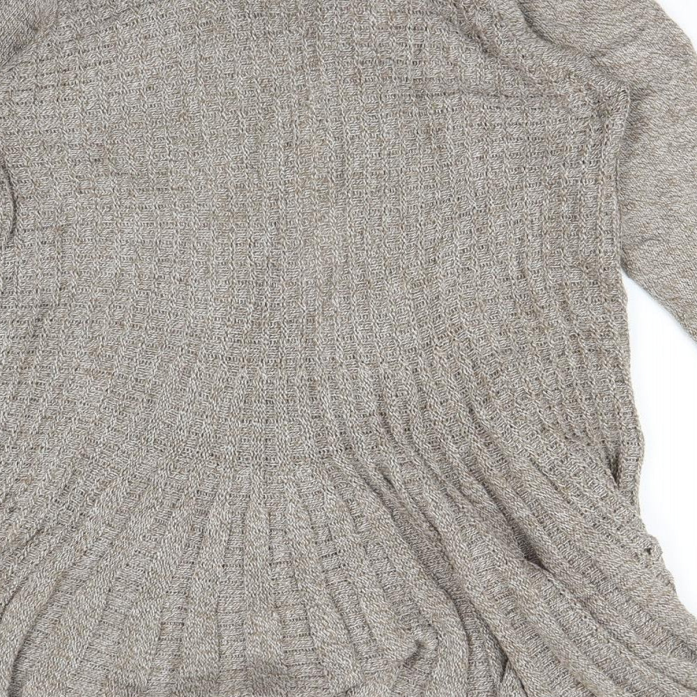 ELLE Womens Brown   Cardigan Jumper Size S