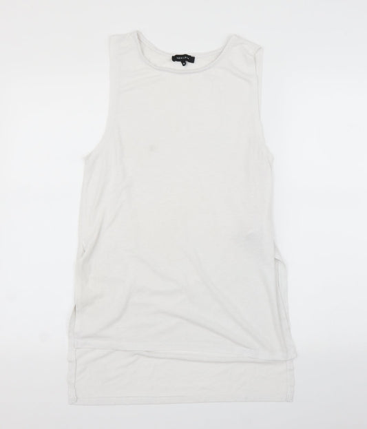 Womens UK Size 10 New Look White Basic T-Shirt